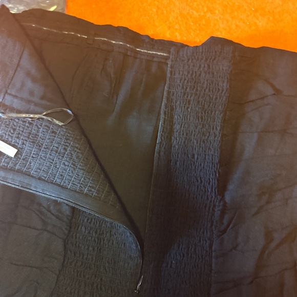 Black linen blend corset like tube short dress with removable straps NWT - Picture 11 of 13